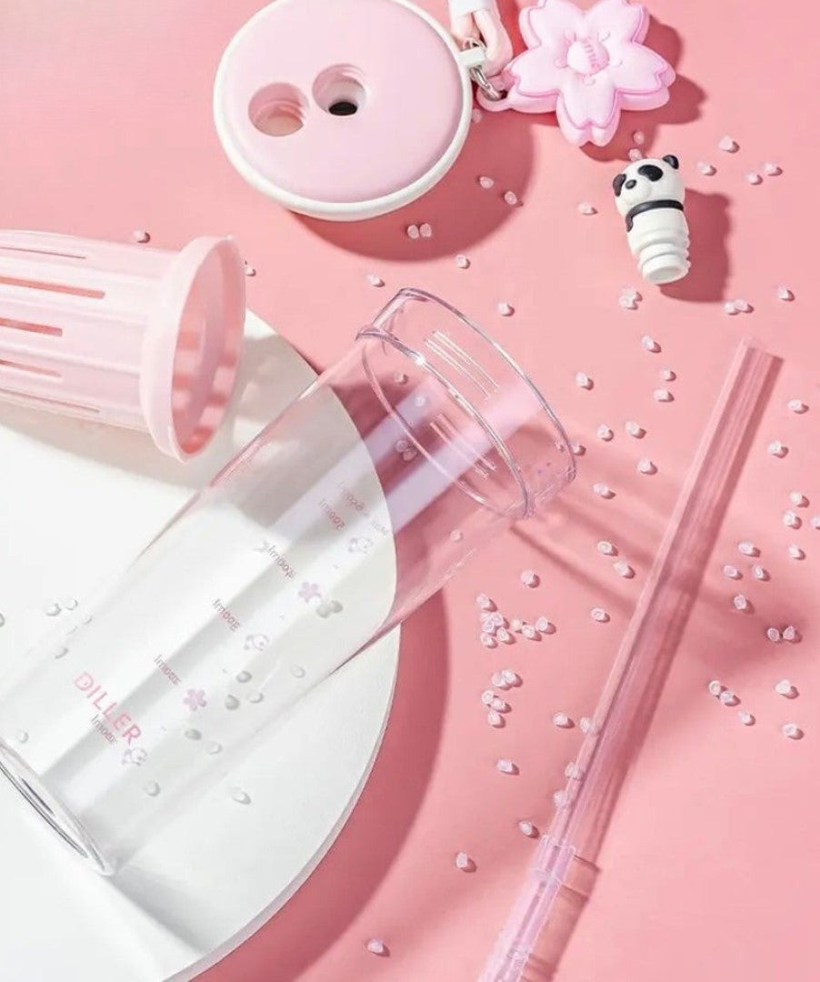Kawaii Sakura And Panda Water Bottle™️