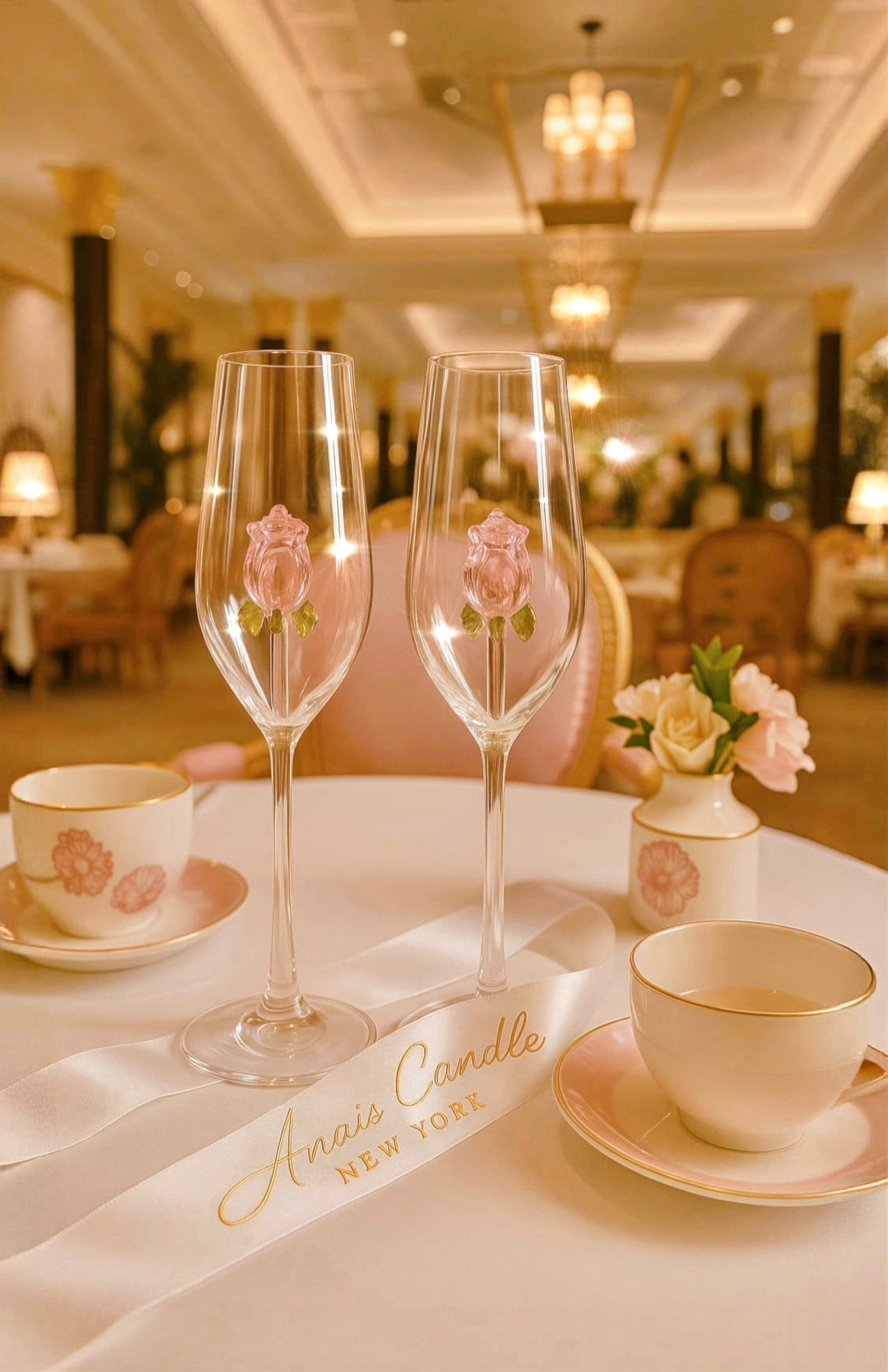 'La Vie En' Rose™️ Ch 'La Vie En' Rose™️ Champagne Glass - Set of 2ampagne Glass - Set of 2