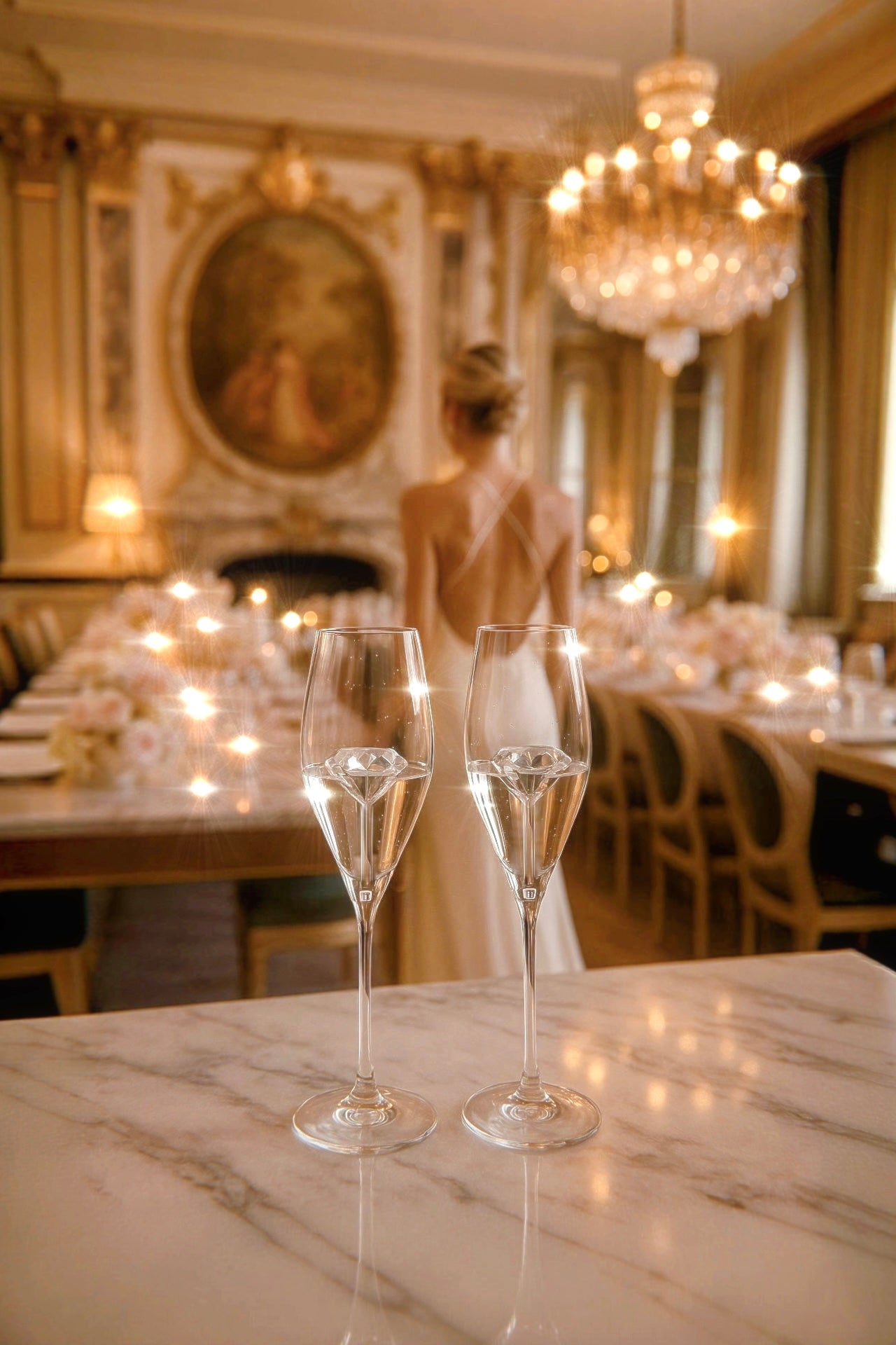 ‘100-Carat’™️ Diamond Champagne Flute - Set of 2