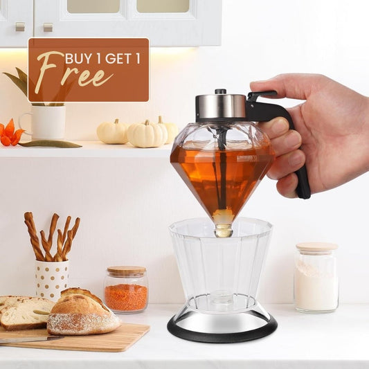 Diamond Glass Honey Dispenser™️