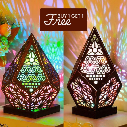 Magical Wooden Bohemian Star Lamp™️