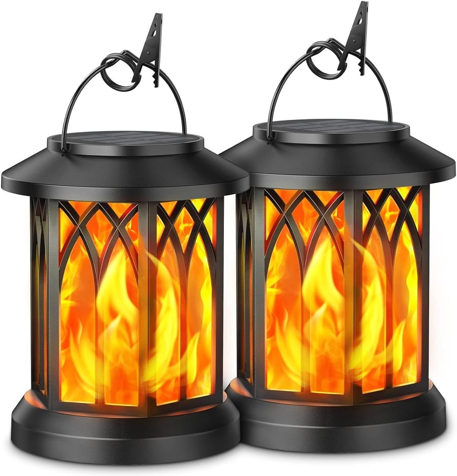 LumiBloom™ Flickering Flame Solar Lantern