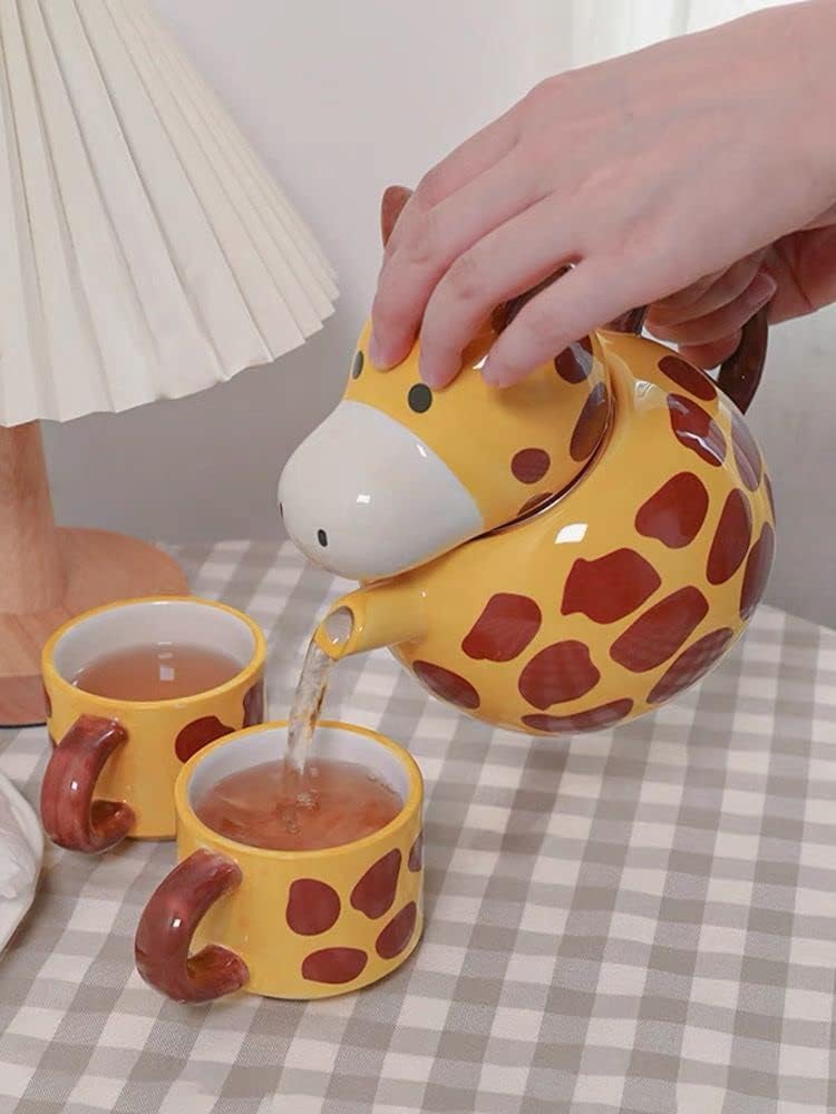 Giraffe Ceramic Tea Pot With 2 Tea Cups Set™️