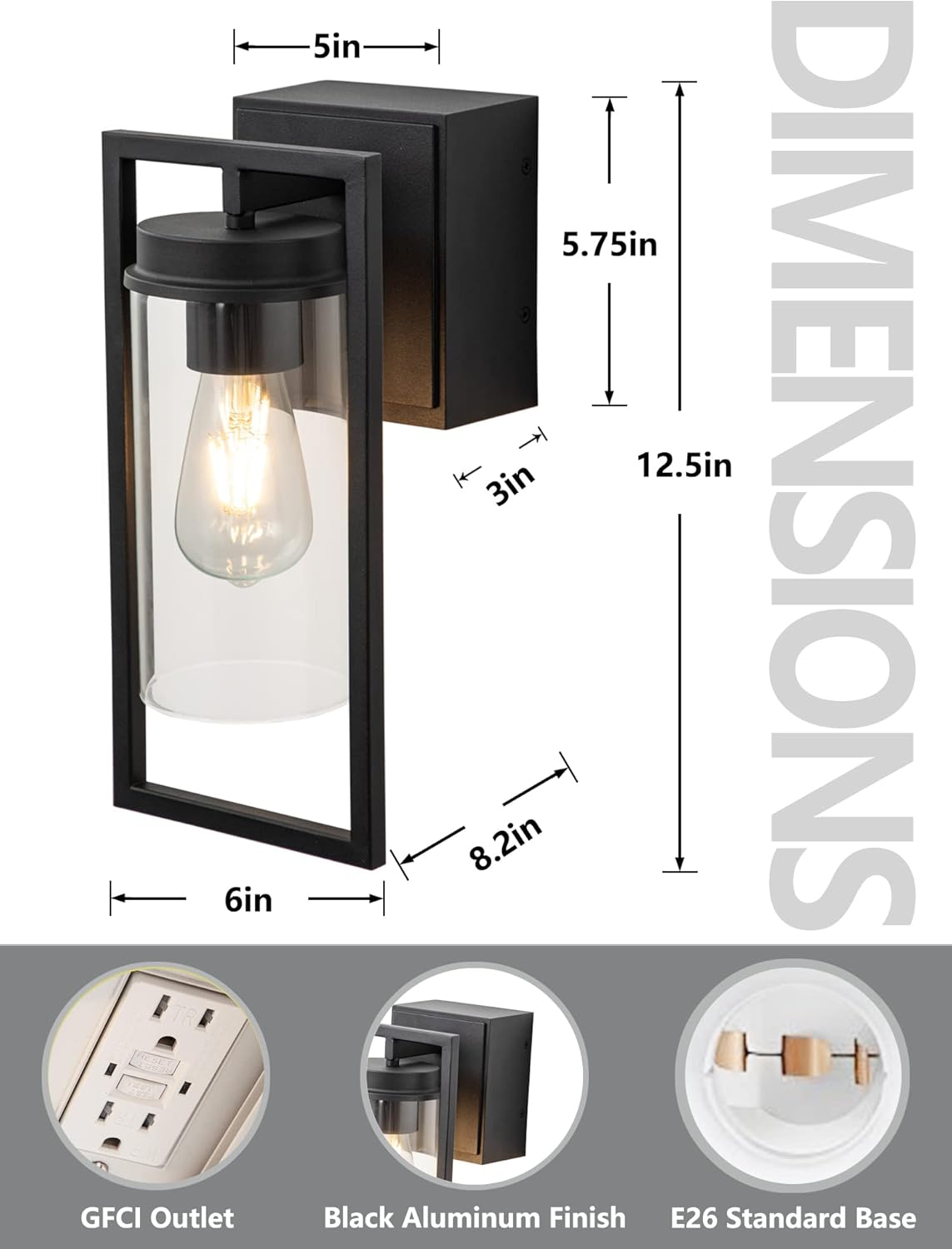Decorative Outdoor Light With Outlet Plug™️