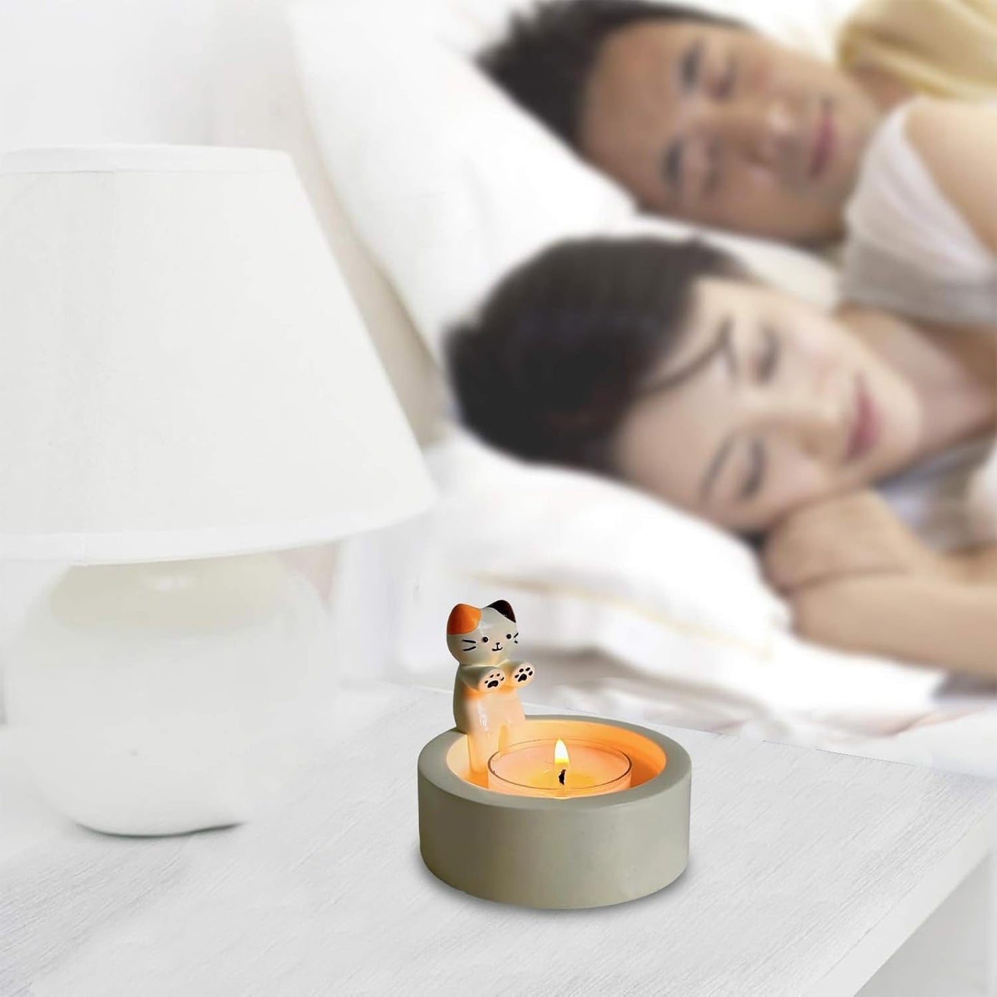 Adorable Kitten Handmade Ceramic Candlestick™️