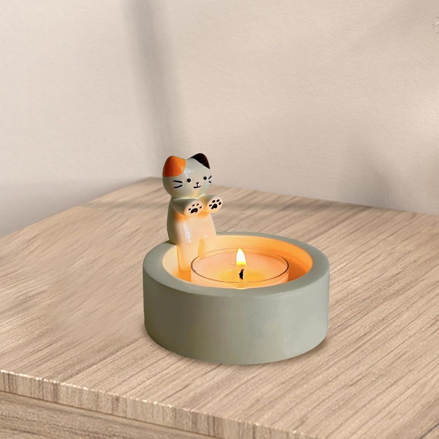 Adorable Kitten Handmade Ceramic Candlestick™️