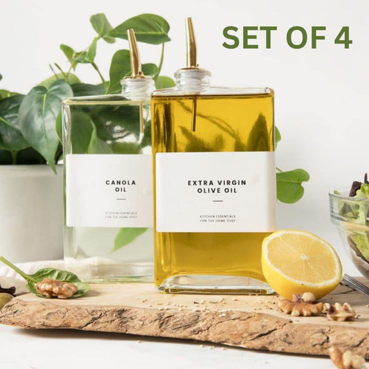 Kitchen Glass Bottle Organizer™️ - Set of 4 Bottles