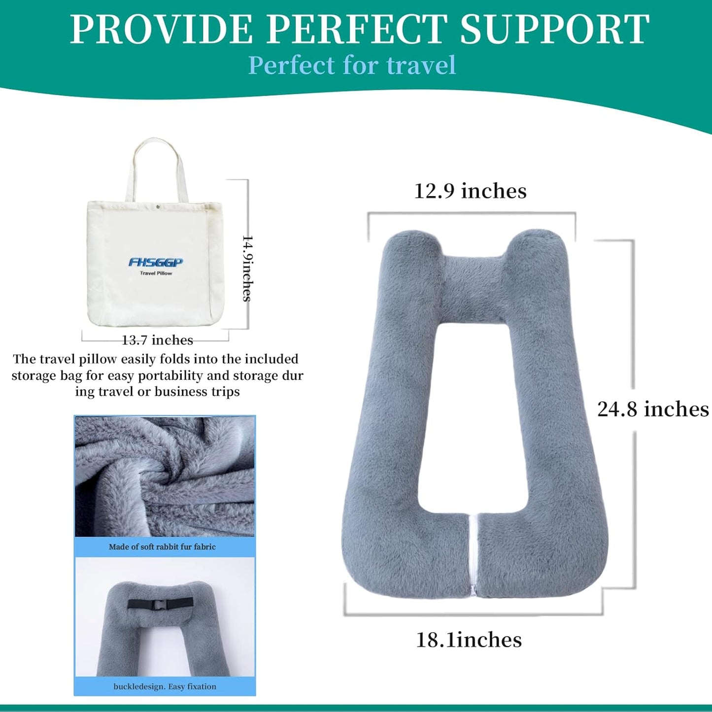 TravelEz™️ - Premium Travel Pillow Cushion