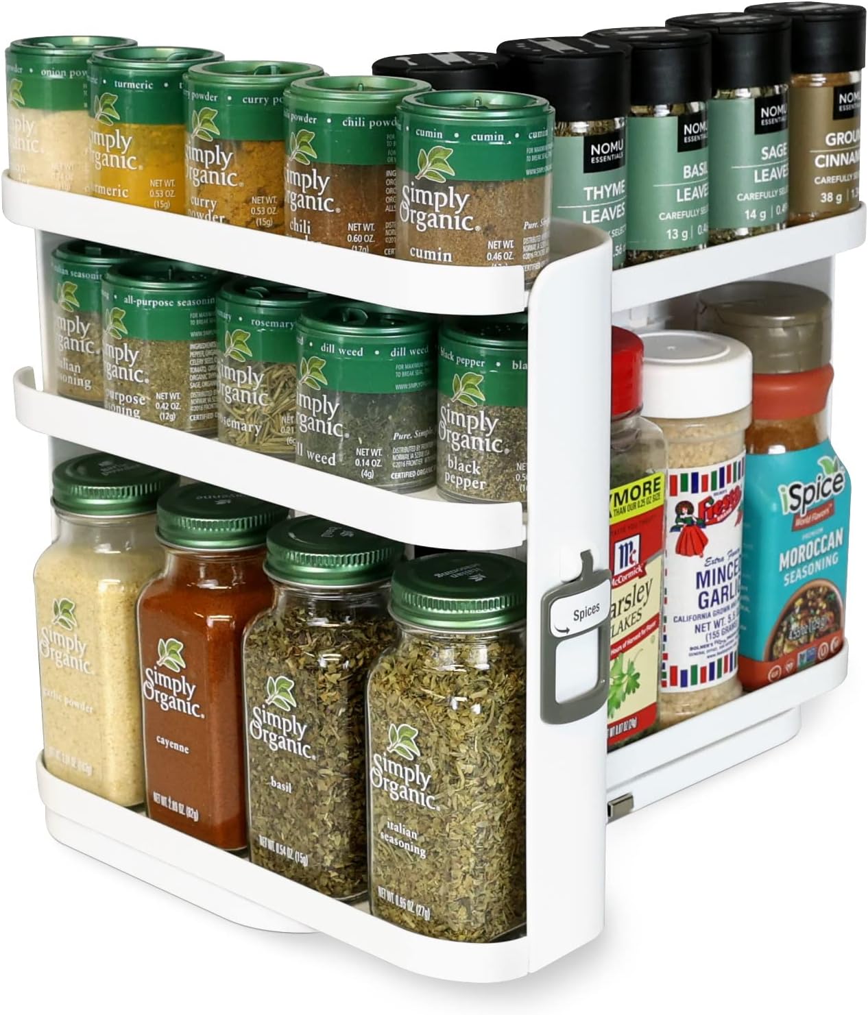 Modular Spice Rack Organizer™️ - Slide & Rotate Easily