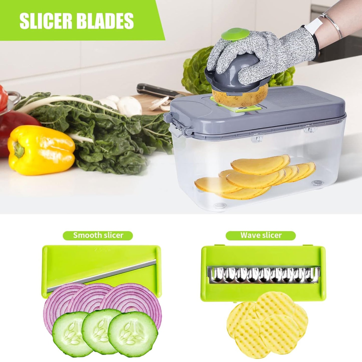 Portable Vegetable Slicer & Chopper™️ - Set of 22