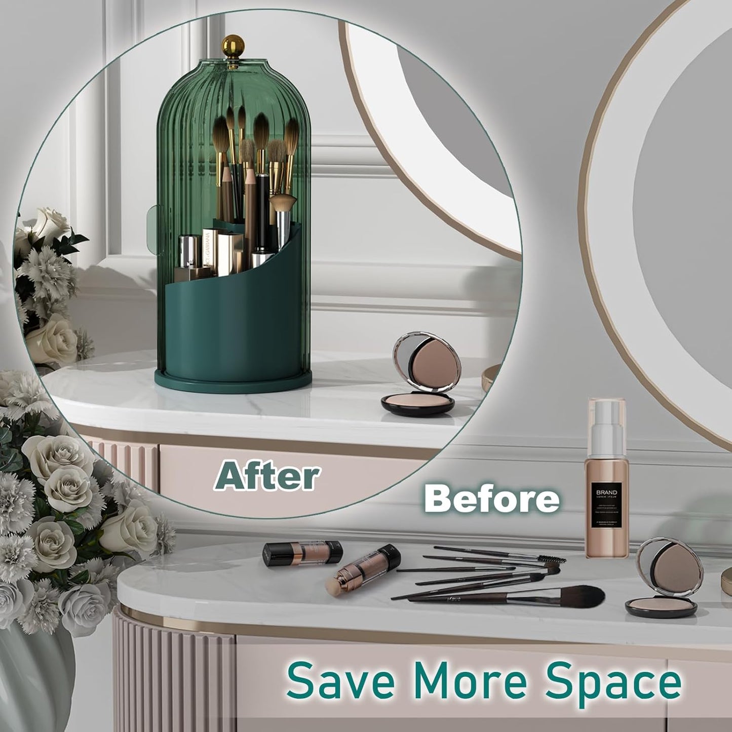 Dustproof Brush Holder & Organizer™️