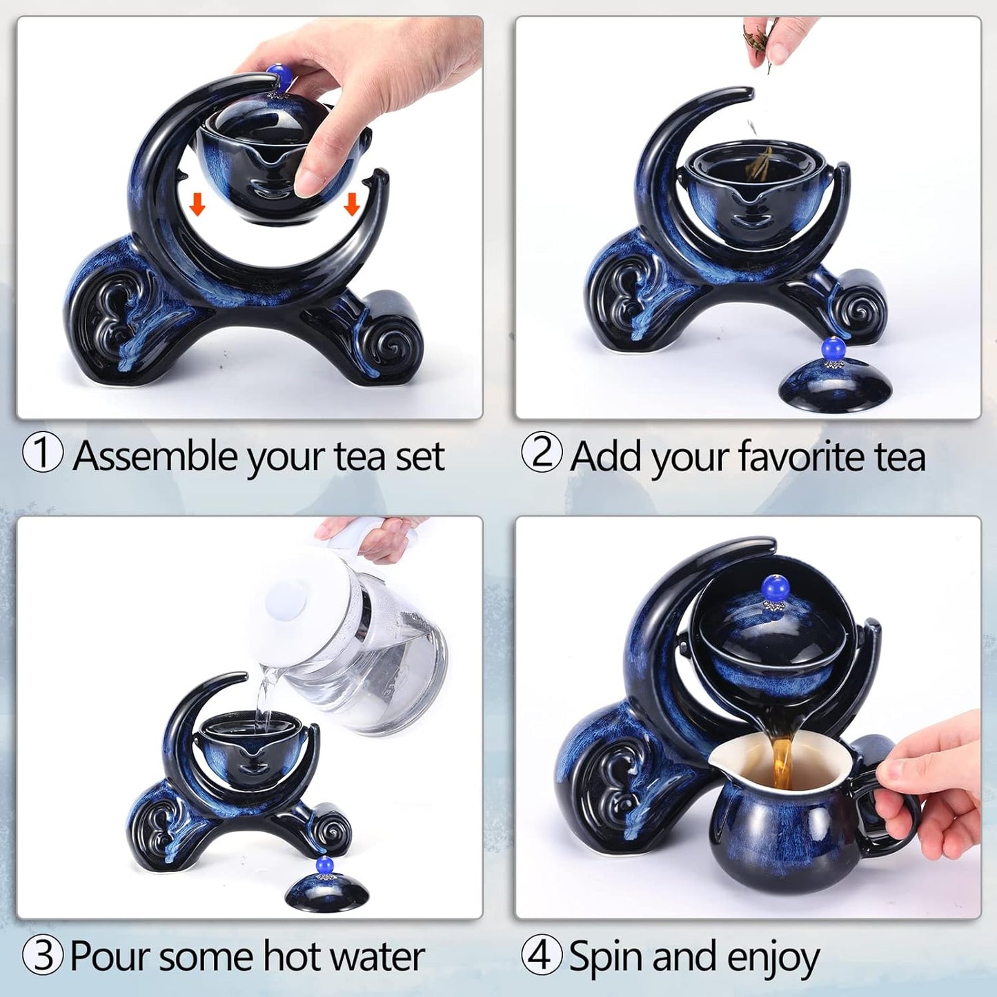 360 Rotation Gongfu Tea Set™️