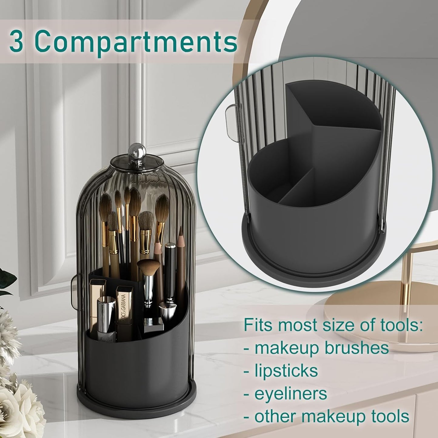 Dustproof Brush Holder & Organizer™️