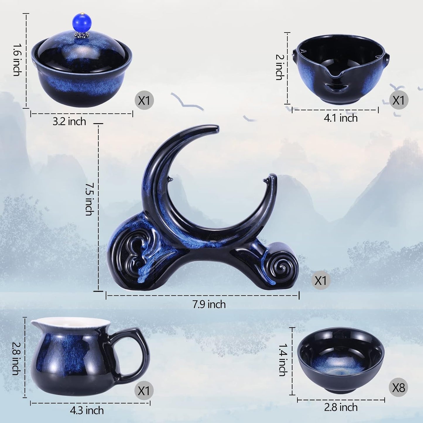 360 Rotation Gongfu Tea Set™️