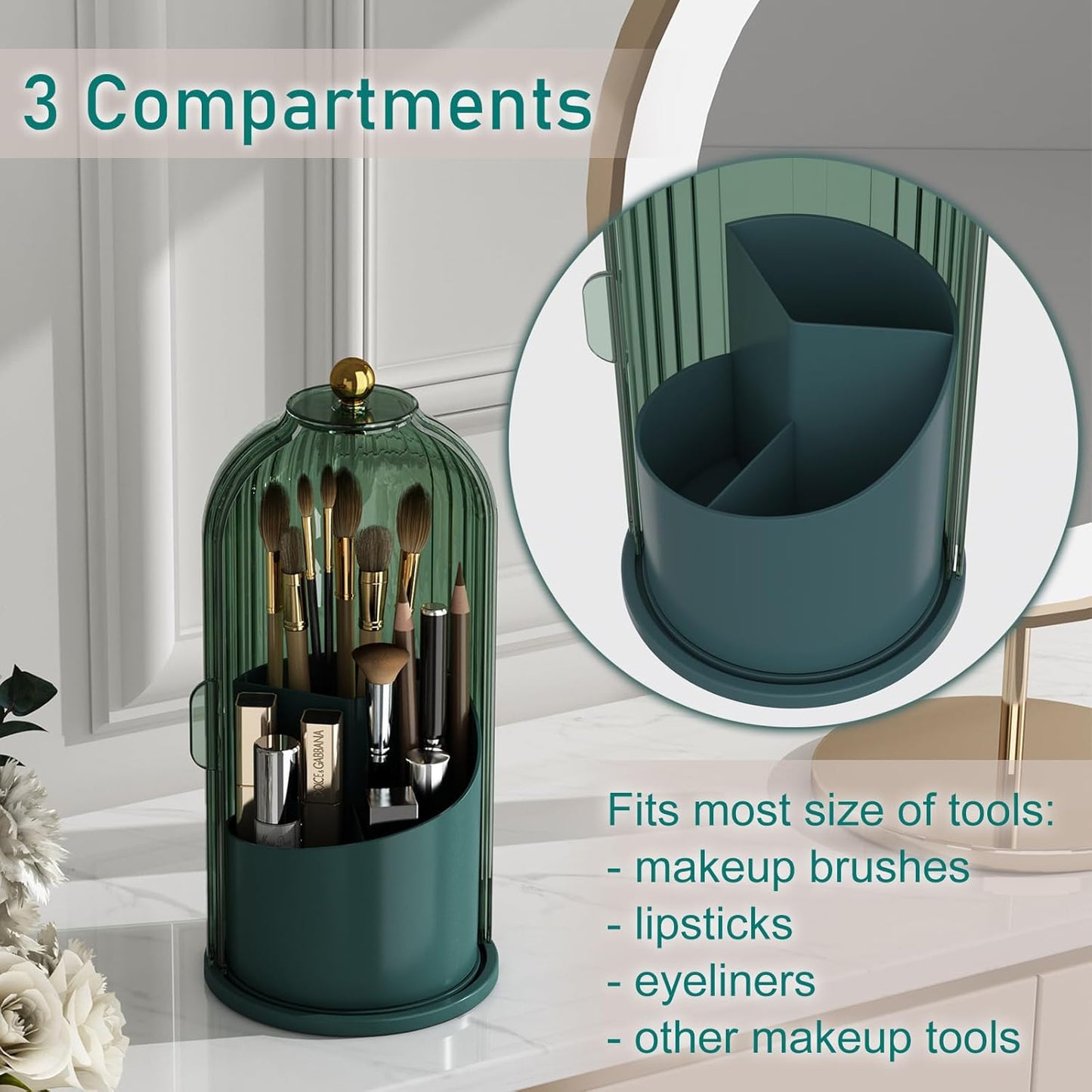 Dustproof Brush Holder & Organizer™️