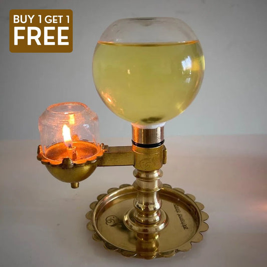 Akhand Diya With Glass Container™️