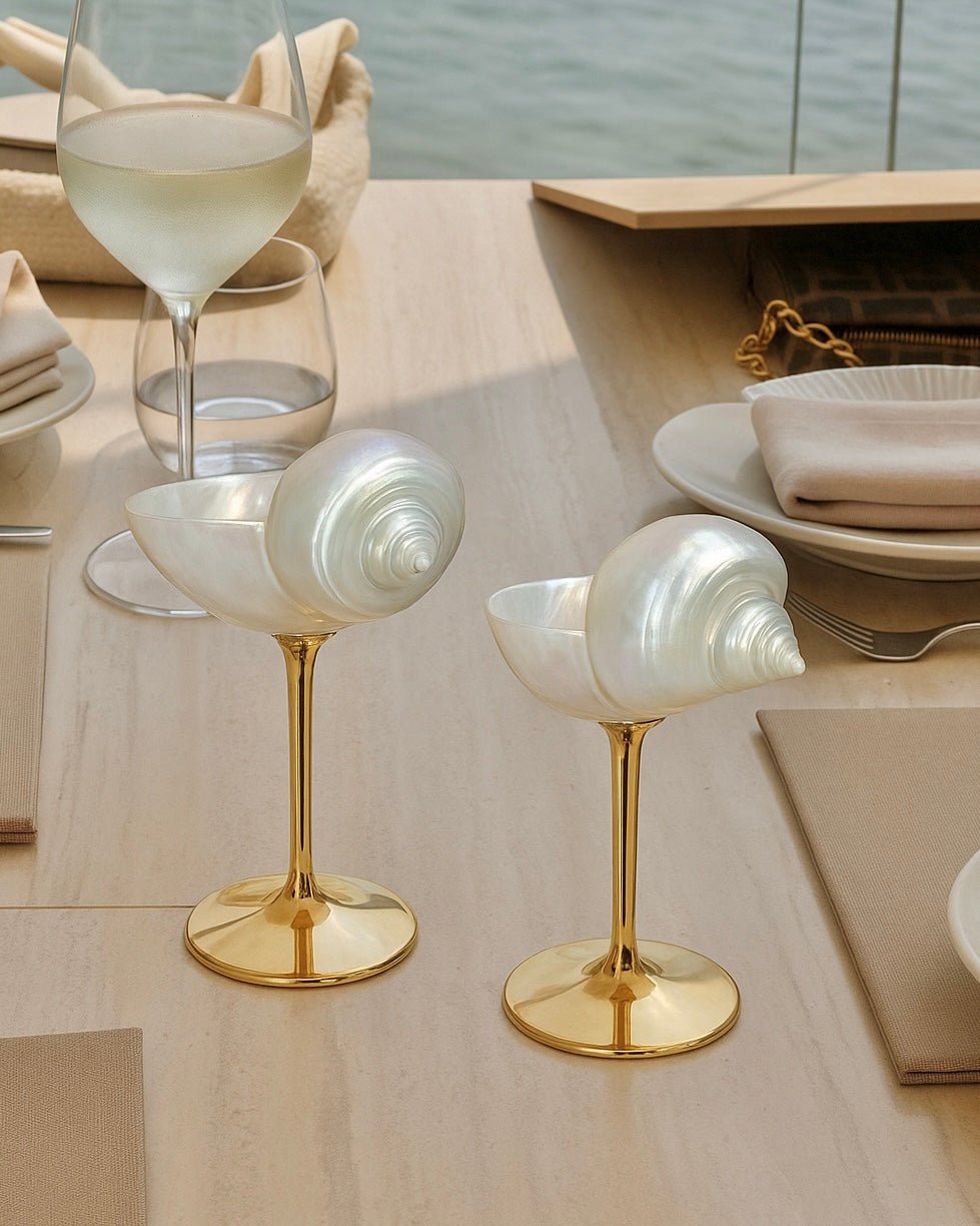 Seashell Enchanté Cup™️ - Set of 2 in Gold
