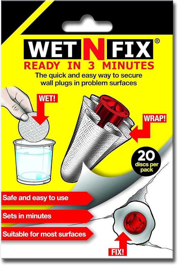 Fix Wall Plugs Fast! No Need to Fill or Redrill - Pack of 50