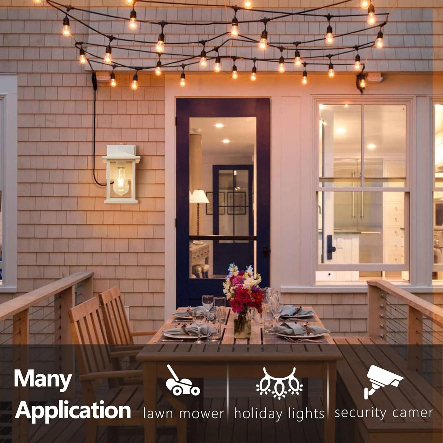 Decorative Outdoor Light With Outlet Plug™️