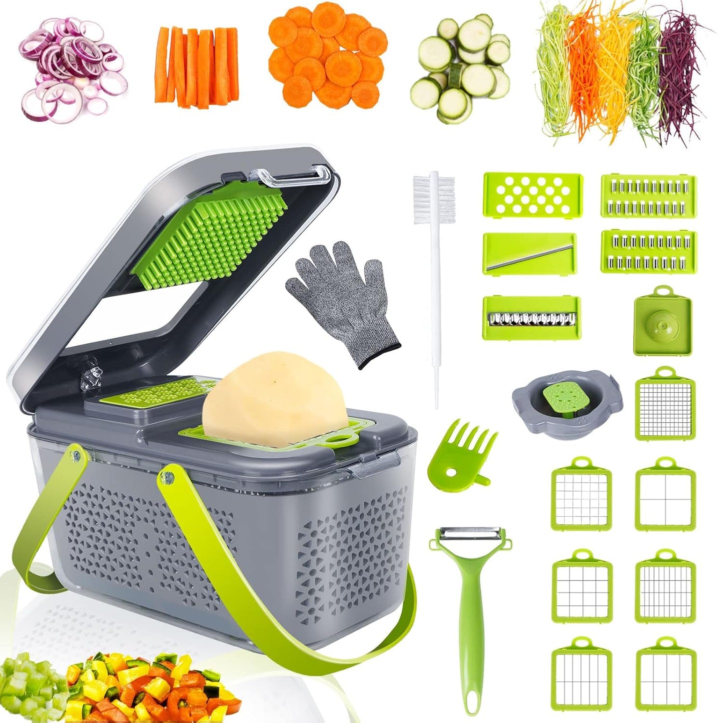 Portable Vegetable Slicer & Chopper™️ - Set of 22