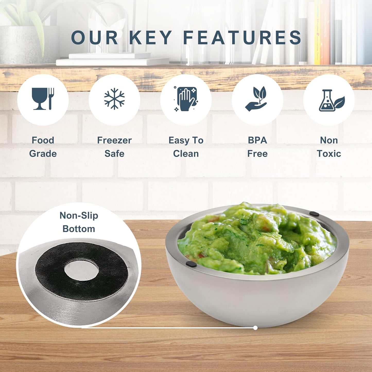 Insulated Hot/Cold Serving Bowl™️ - Pack of 2