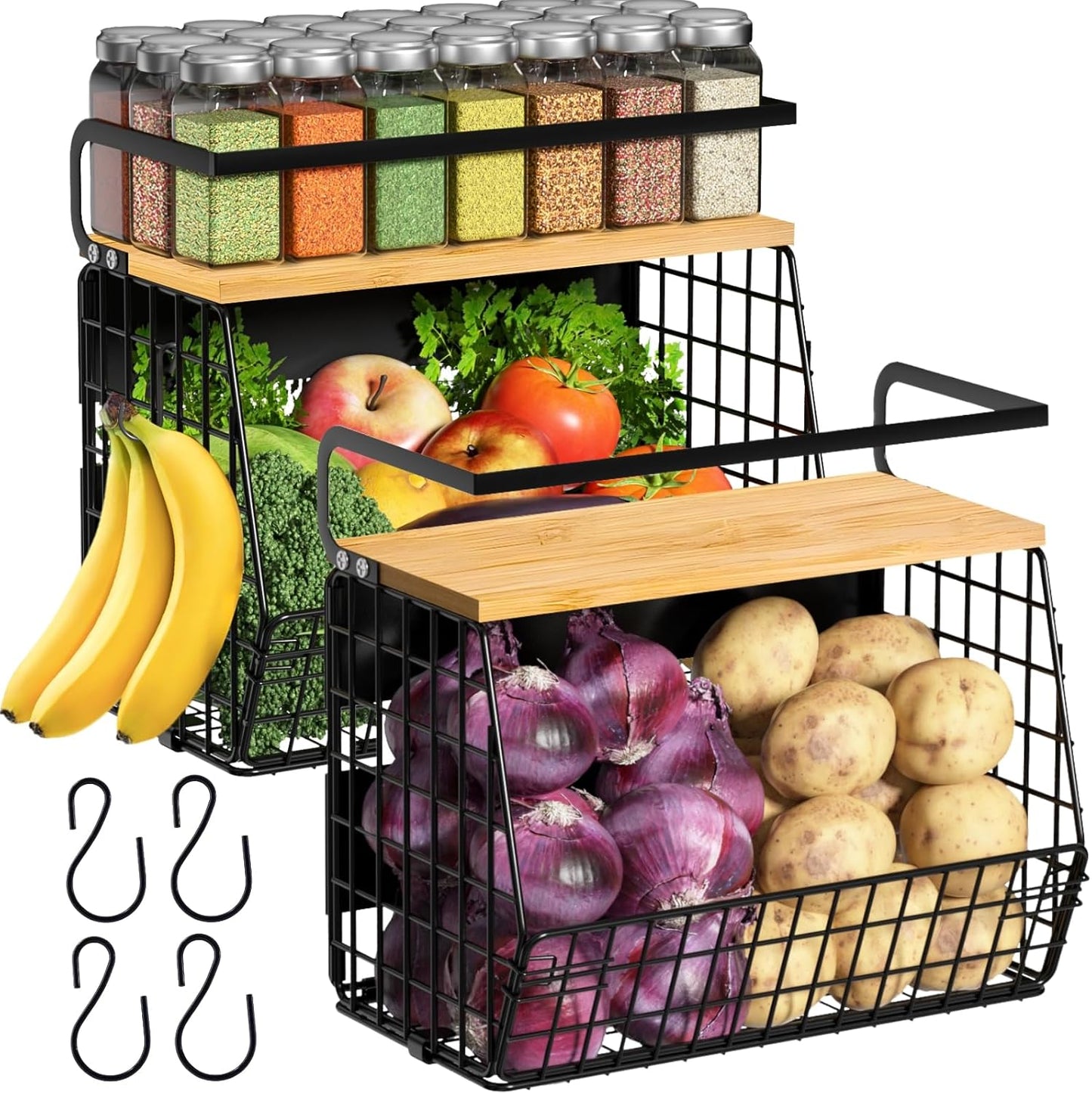 EasyOrganizer™️ - Magnetic Shelf With Wood Lid