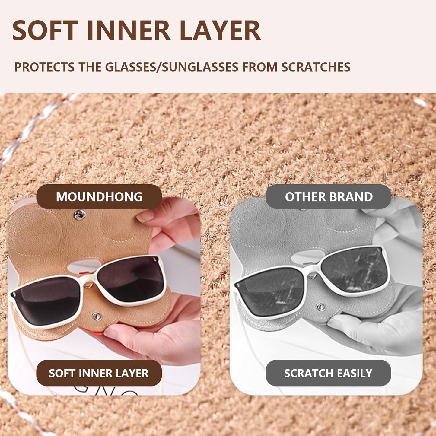 Luxe Faux-Leather Sunglasses Case™️