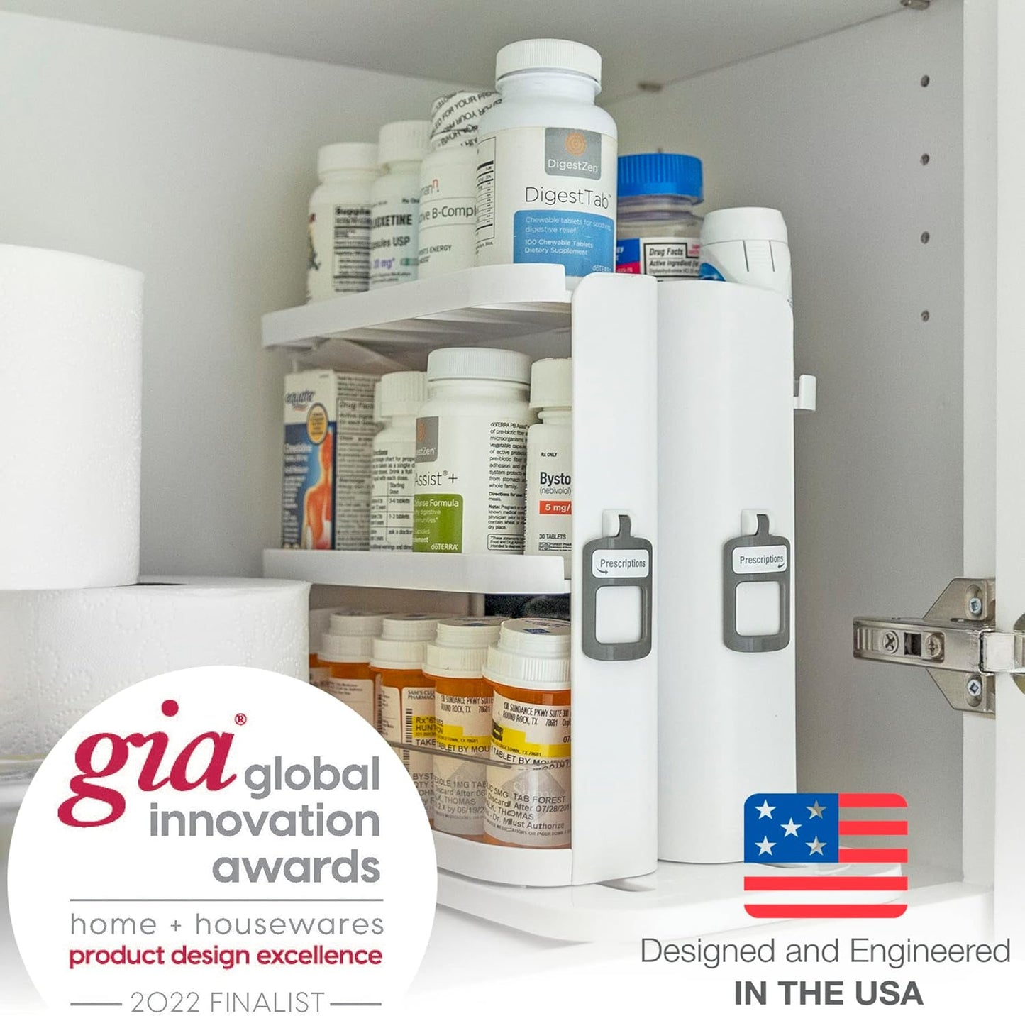 Modular Spice Rack Organizer™️ - Slide & Rotate Easily