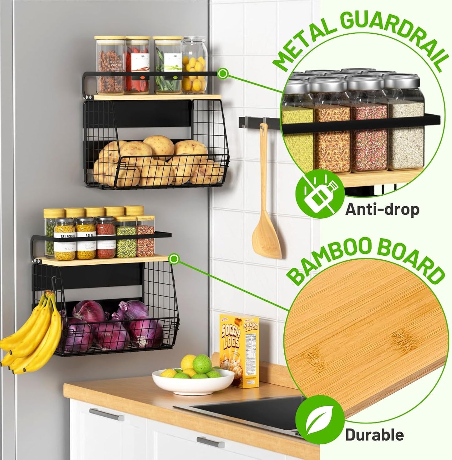 EasyOrganizer™️ - Magnetic Shelf With Wood Lid