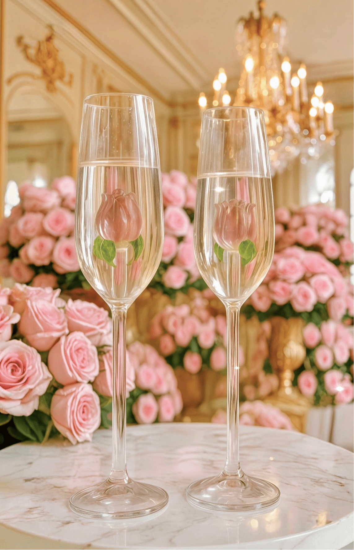 'La Vie En' Rose™️ Ch 'La Vie En' Rose™️ Champagne Glass - Set of 2ampagne Glass - Set of 2