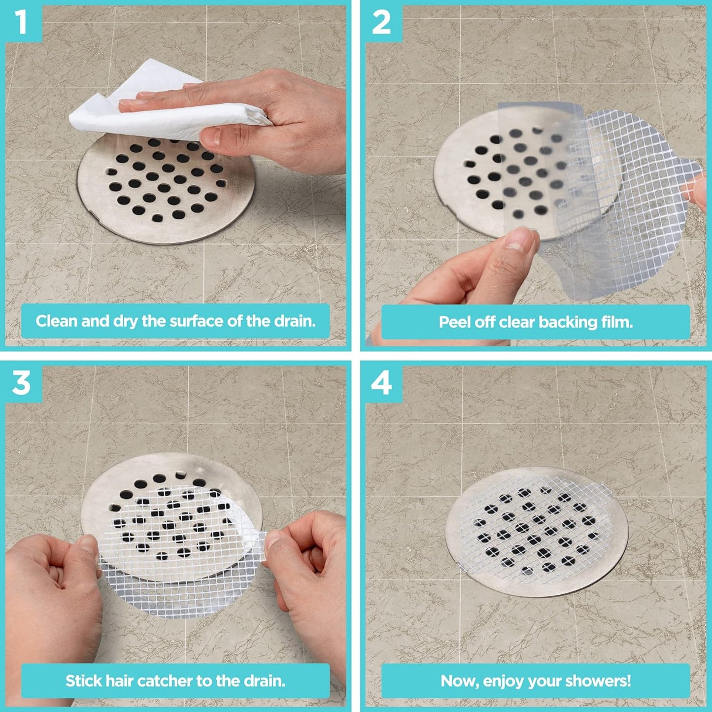 Disposable Drain Hair Catcher™️ - Pack of 100