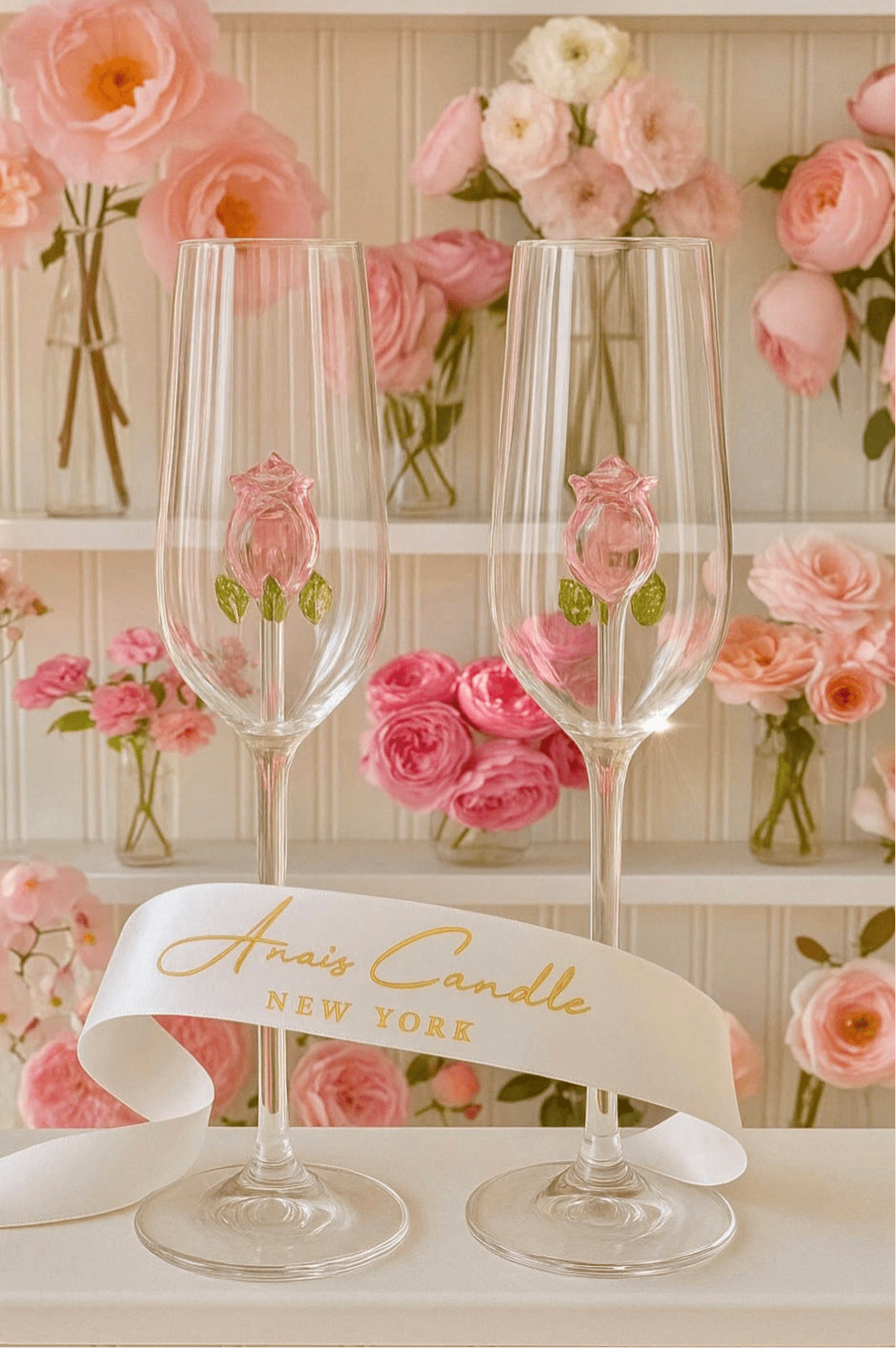 'La Vie En' Rose™️ Ch 'La Vie En' Rose™️ Champagne Glass - Set of 2ampagne Glass - Set of 2