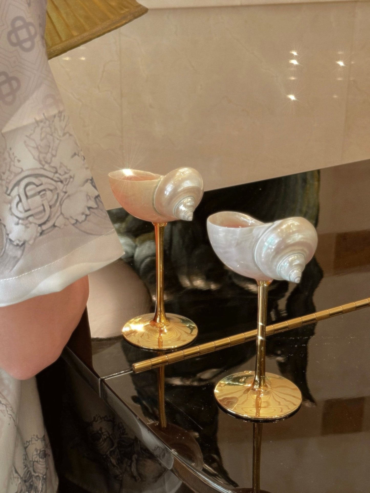 Seashell Enchanté Cup™️ - Set of 2 in Gold