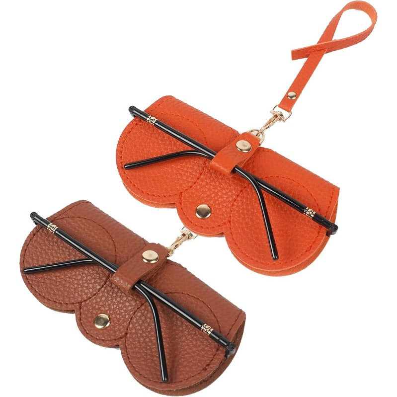 Luxe Faux-Leather Sunglasses Case™️