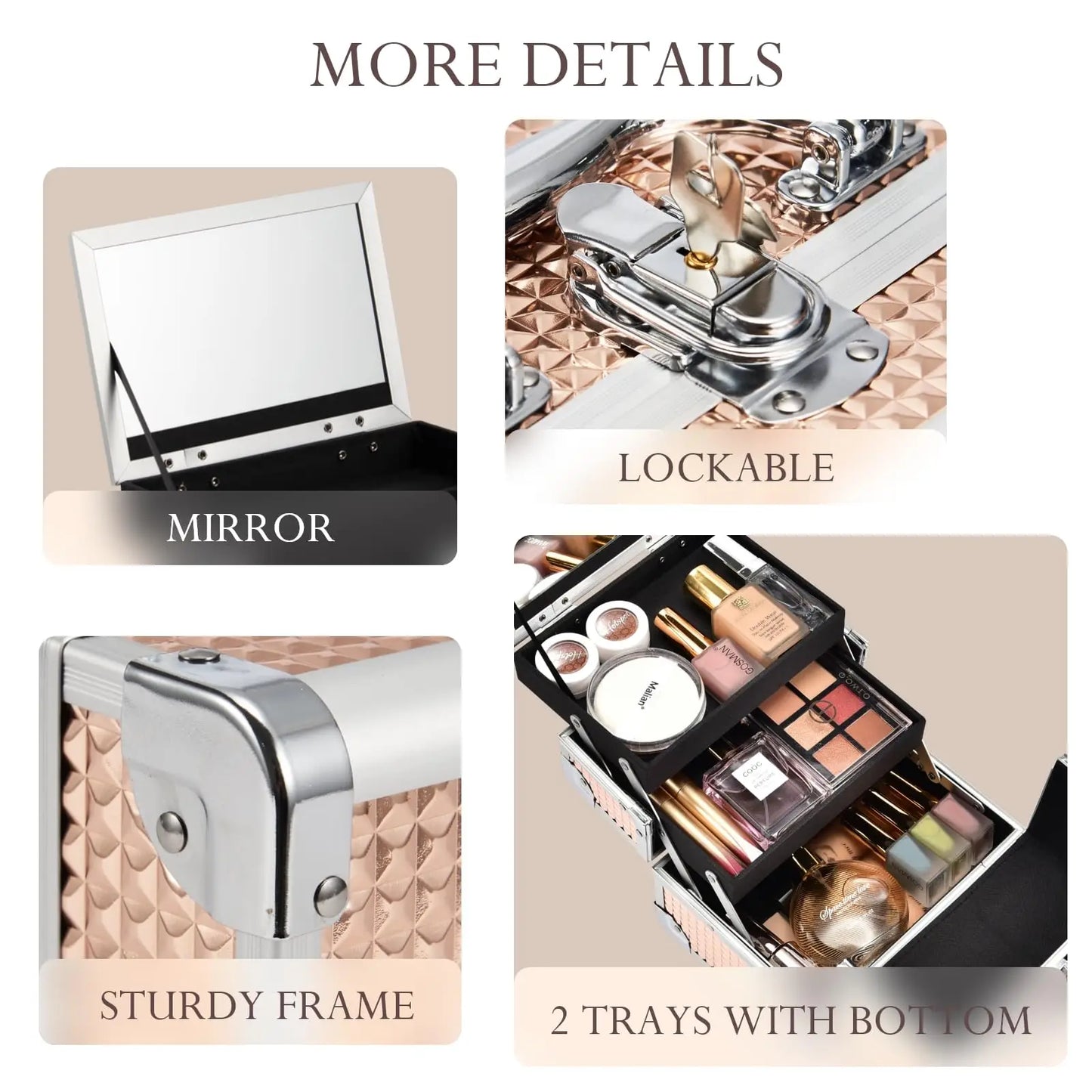 Aluminum Portable Makeup Case™️