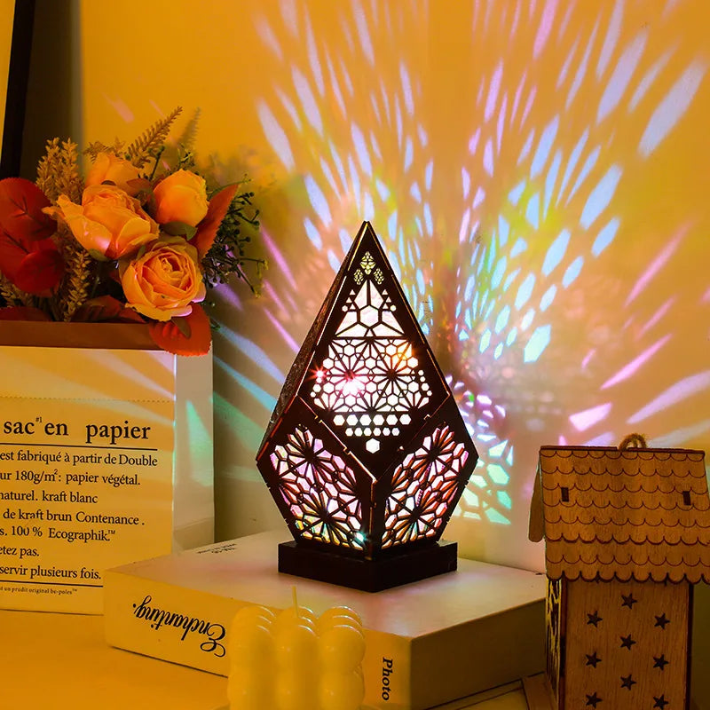 Magical Wooden Bohemian Star Lamp™️