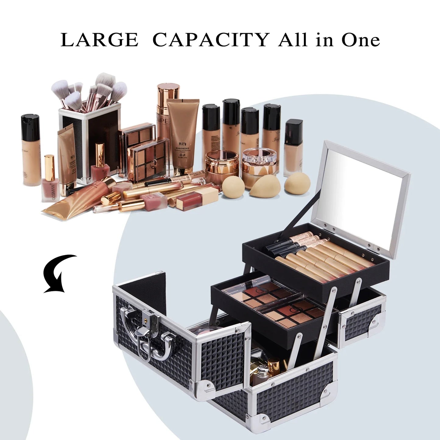 Aluminum Portable Makeup Case™️