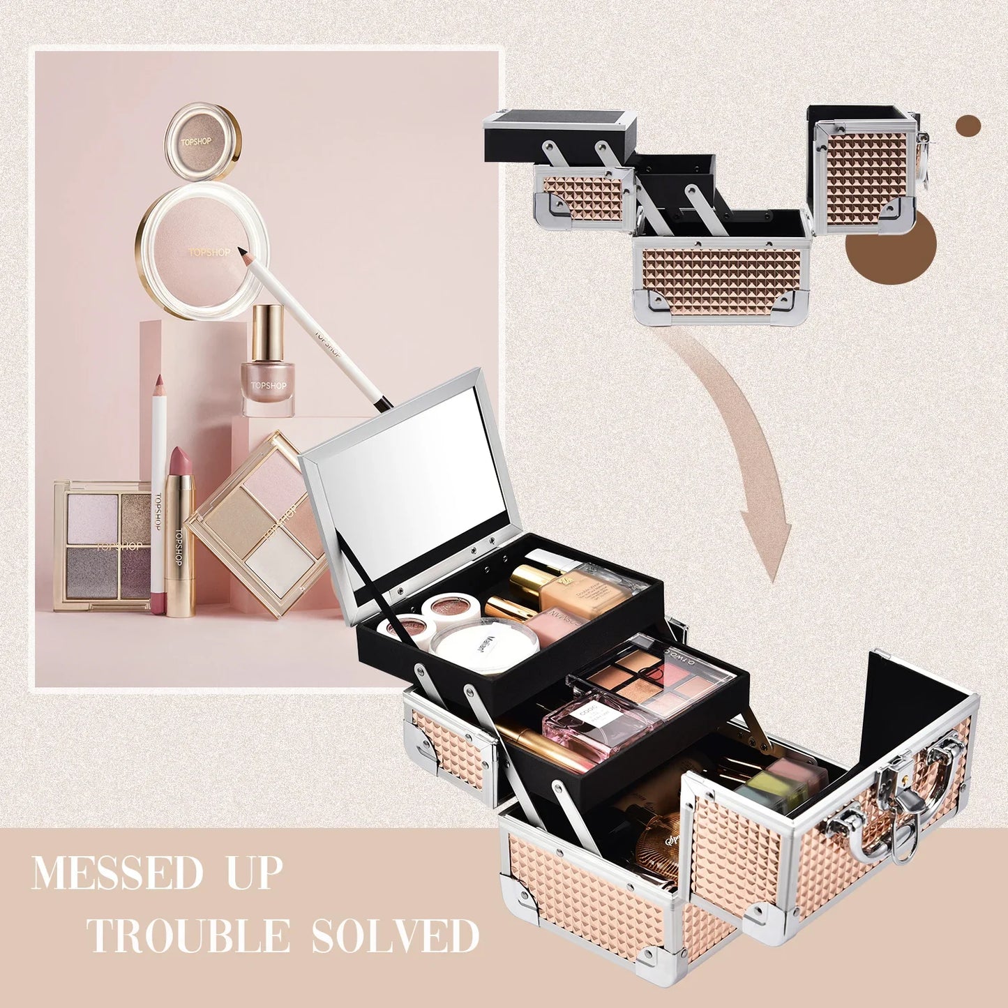 Aluminum Portable Makeup Case™️