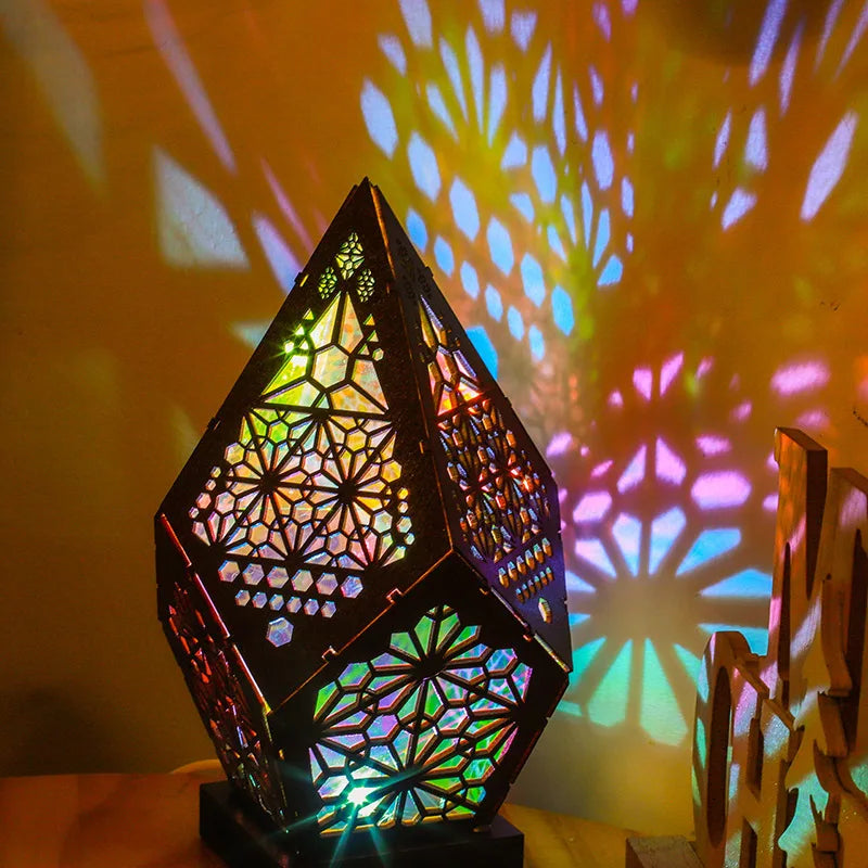 Magical Wooden Bohemian Star Lamp™️