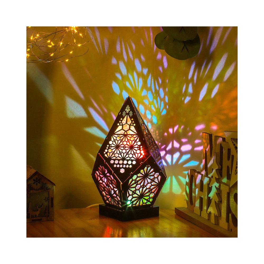 Magical Wooden Bohemian Star Lamp™️