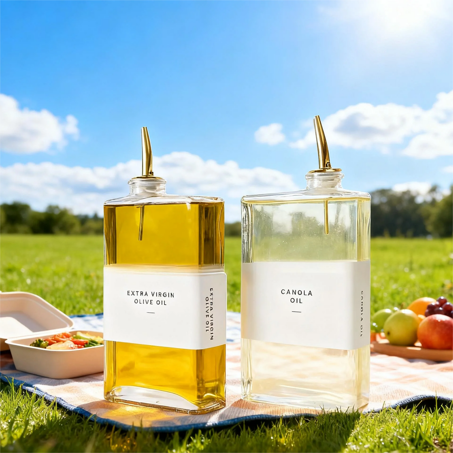 Kitchen Glass Bottle Organizer™️ - Set of 4 Bottles