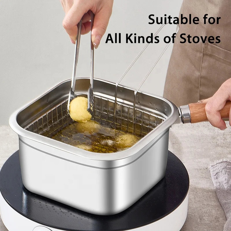 Stainless Steel Deep Fryer Set™️