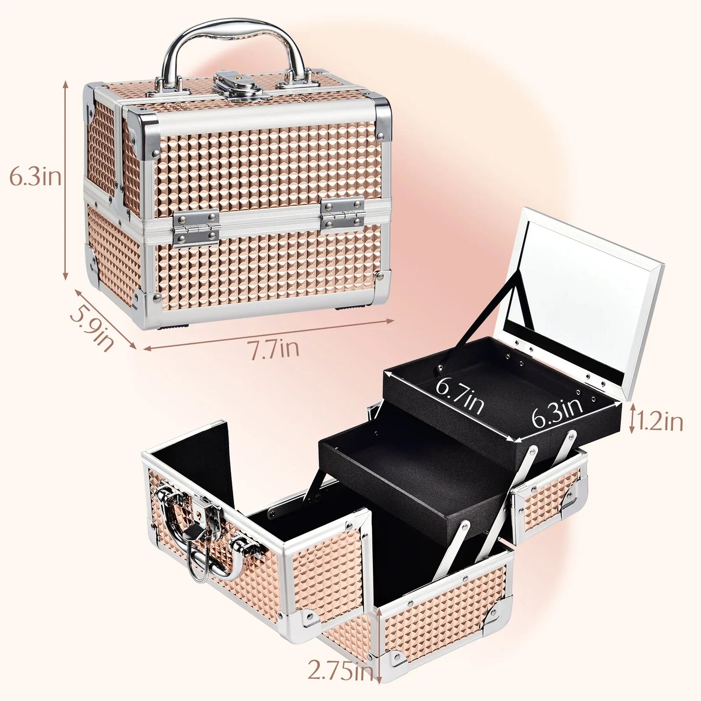Aluminum Portable Makeup Case™️