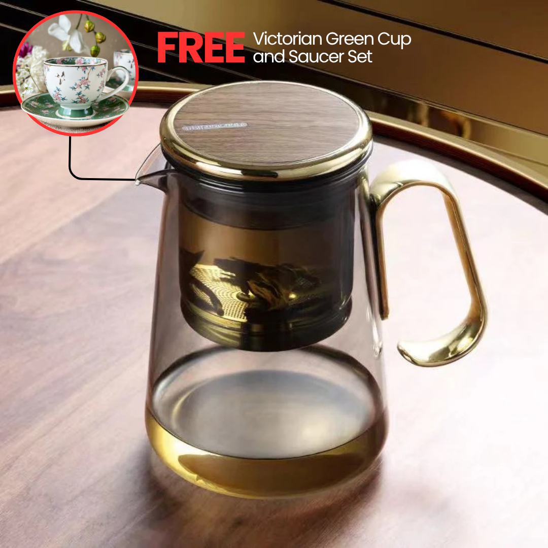 PureBrew™ Magnetic Glass Tea Set