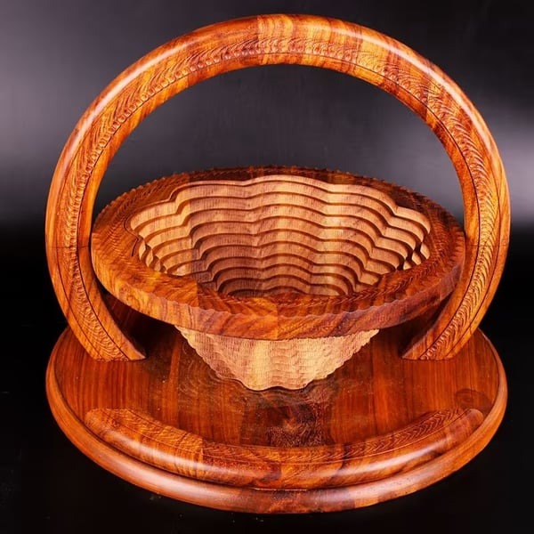 Premium Wood Carved Fruit Plate™