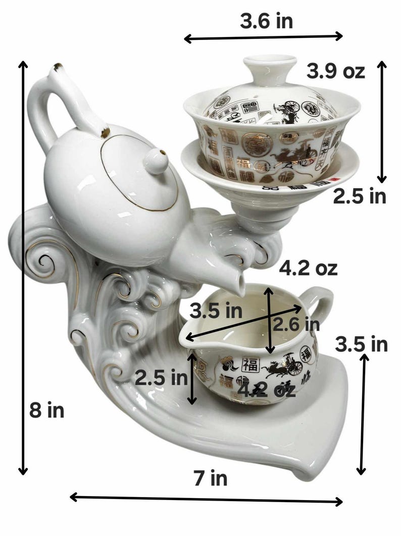 Luxury Oriental TeaPot Set™️ - With 8 Cups