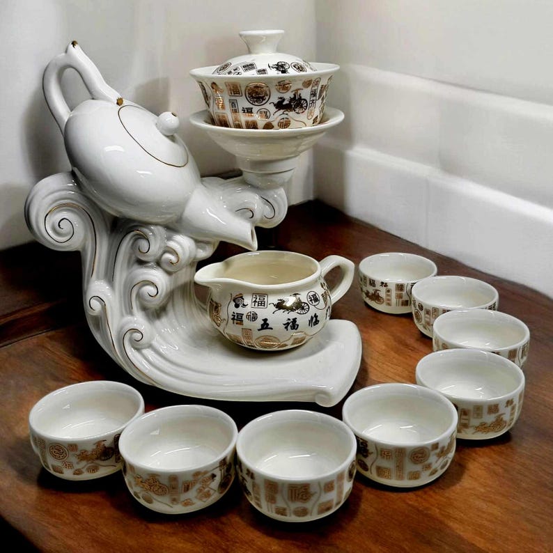 Luxury Oriental TeaPot Set™️ - With 8 Cups