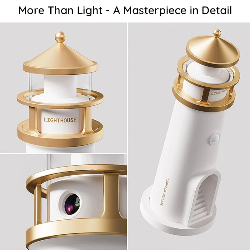 Moona™ 3D Moon Projector Lighthouse Lamp